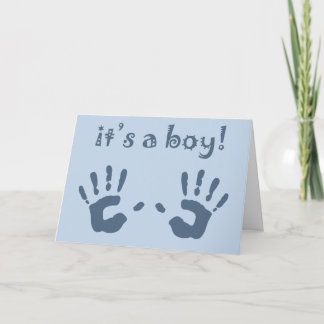 it's a boy! (see inside) announcement