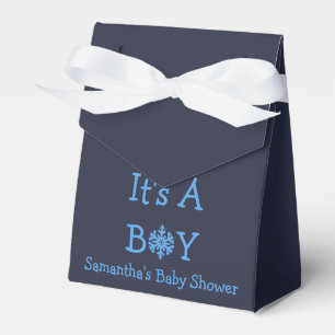 It's A Boy Snowflake Favor Box