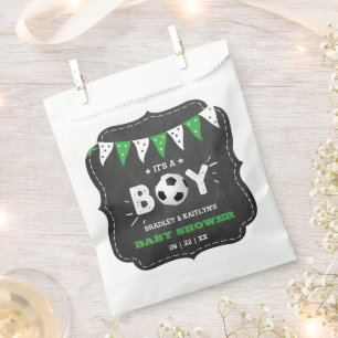 It's A Boy! Soccer Themed Co-ed Baby Shower Favour Bag