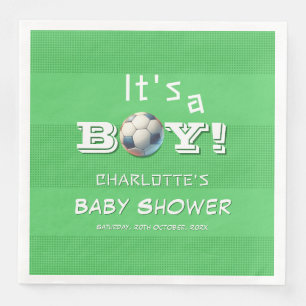 It's a Boy! Sport Football Baby Shower Napkin