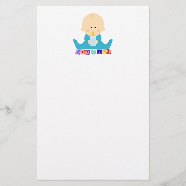 It's a boy stationary stationery (Front)