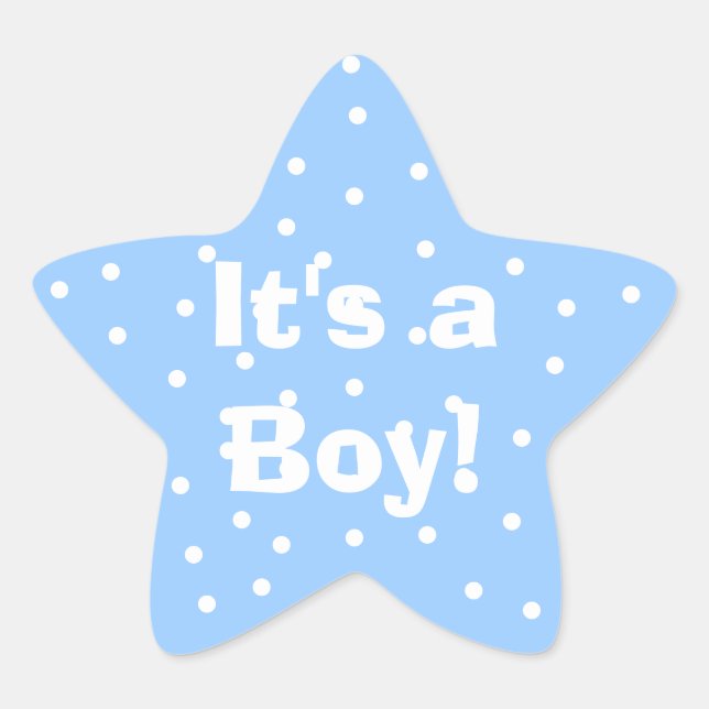 It's A Boy! Sticker (Front)