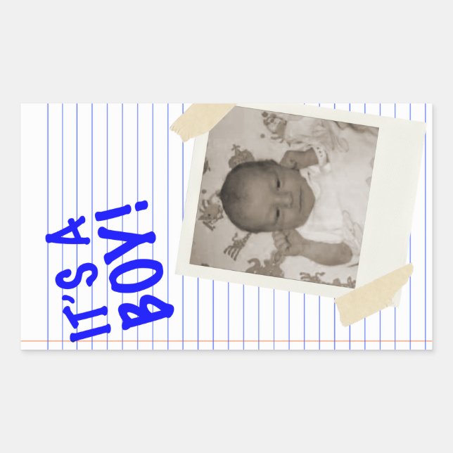 it's a boy sticker (Front)