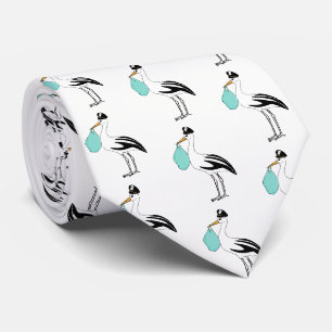 It's A Boy Stork Delivery Baby Reveal Party Tie