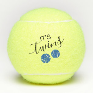 Its a Boy Twins Baby Shower Gender Reveal Tennis Balls