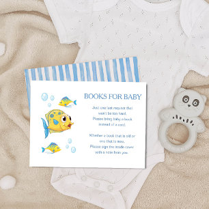 It's a Boy Under the Sea Books for Baby Shower Enclosure Card