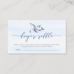 It's a Boy Under the Sea Diaper Raffle Ticket Enclosure Card