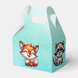 It's a Boy   Woodland Creatures Baby Shower Favor Box