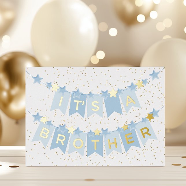 It's A Brother Baby Congratulations Foil Card (Creator Uploaded)