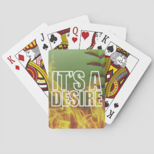 It's A Burning Desire Fastpitch Softball Playing Cards
