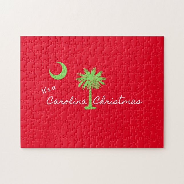 It's A Carolina Christmas South Carolina Holiday  Jigsaw Puzzle (Horizontal)