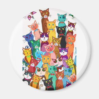 It's a Cat's World Refrigerator Magnet