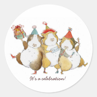 It's a celebration! classic round sticker