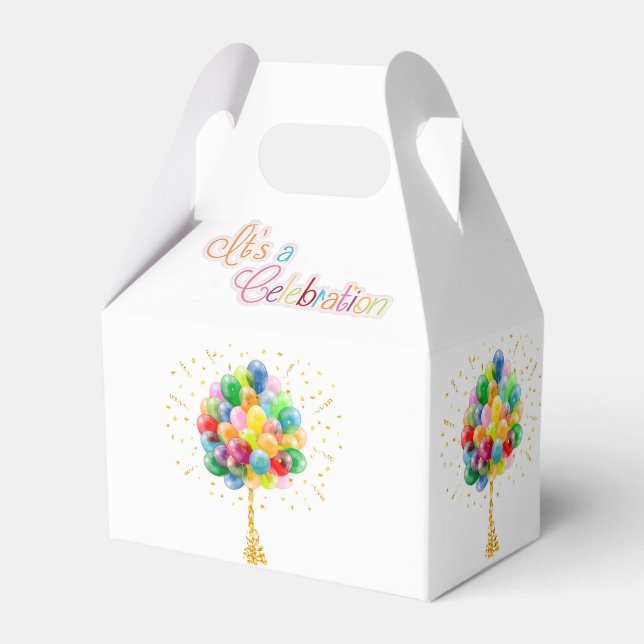 It's A  Celebration  Favor Box (Back Side)