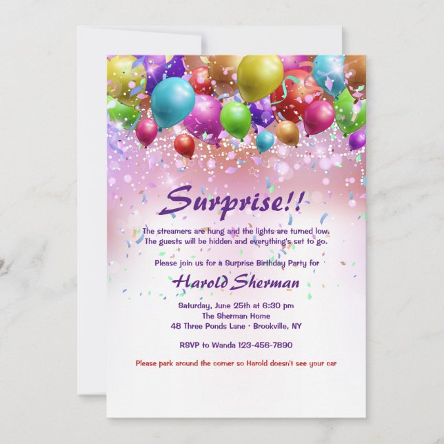 It's A Celebration Invitation (Front)