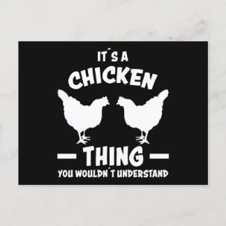 I'ts A Chicken Thing Design Funny Farmer Gift Postcard