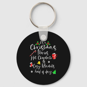 It's A Christmas Movies Hot Chocolate & Cozy B Keychain