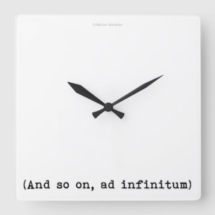 It's a clock, forever and ever square wall clock
