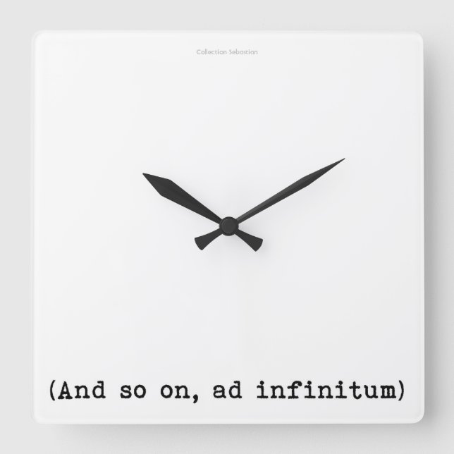 It's a clock, forever and ever square wall clock (Front)