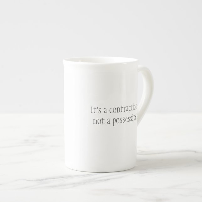 "It's a contraction" mug (Front Right)