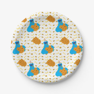 It's a Cookie Party Pattern Paper Plate