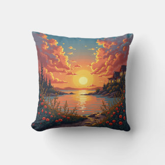 It's a cushion containing the sunset.