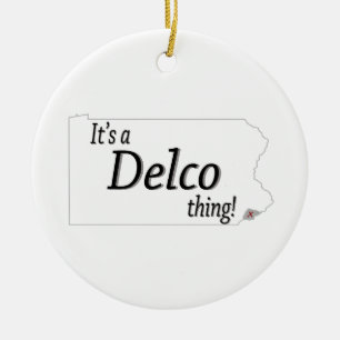Its a DELCO thing! Ceramic Ornament