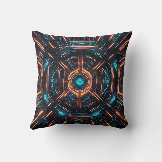 It's a digital pattern throw pillow (Back)