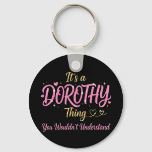 It's A Dorothy Thing Pink Gold Women Gift Keychain