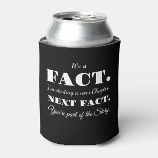 It's A Fact | Groomsman Funny Proposal Black Can Cooler