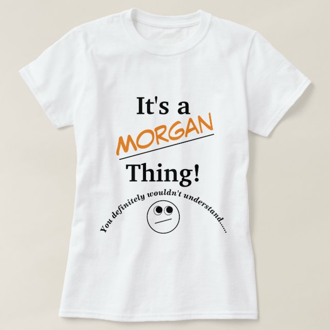 It's A "Family" Thing! Light Coloured Personalized T-Shirt (Design Front)