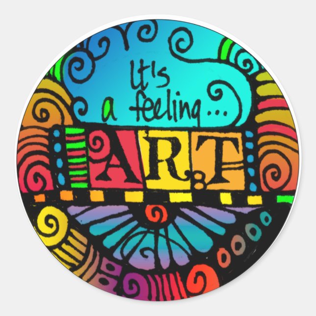 It's a Feeling - Art Set of 20 stickers (Front)