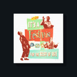 It's a Festivus for the Rest of Us Canvas Print<br><div class="desc">Celebrate the holiday season on your own terms with this vibrant Festivus graphic! Inspired by the classic Seinfeld episode "The Strike, " this design captures the hilarious spirit of the holiday created by Frank Costanza as a "hates-all" alternative to the commercialized season. Featuring a retro, collage-style aesthetic, this graphic includes...</div>
