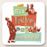 It's a Festivus for the Rest of Us Coaster<br><div class="desc">Celebrate the holiday season on your own terms with this vibrant Festivus graphic! Inspired by the classic Seinfeld episode "The Strike, " this design captures the hilarious spirit of the holiday created by Frank Costanza as a "hates-all" alternative to the commercialized season. Featuring a retro, collage-style aesthetic, this graphic includes...</div>