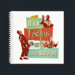 It's a Festivus for the Rest of Us Notebook<br><div class="desc">Celebrate the holiday season on your own terms with this vibrant Festivus graphic! Inspired by the classic Seinfeld episode "The Strike, " this design captures the hilarious spirit of the holiday created by Frank Costanza as a "hates-all" alternative to the commercialized season. Featuring a retro, collage-style aesthetic, this graphic includes...</div>