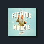 It's a Festivus Miracle Canvas Print<br><div class="desc">Gather 'round the aluminum pole and celebrate the most unexpected moments of the season with this "It's a Festivus Miracle!" graphic. Featuring the legendary Frank Costanza in his peak holiday form, this design captures the hilarious energy of the Seinfeld holiday we all know and love. With its retro sunburst background...</div>
