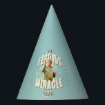 It's a Festivus Miracle Party Hat<br><div class="desc">Gather 'round the aluminum pole and celebrate the most unexpected moments of the season with this "It's a Festivus Miracle!" graphic. Featuring the legendary Frank Costanza in his peak holiday form, this design captures the hilarious energy of the Seinfeld holiday we all know and love. With its retro sunburst background...</div>