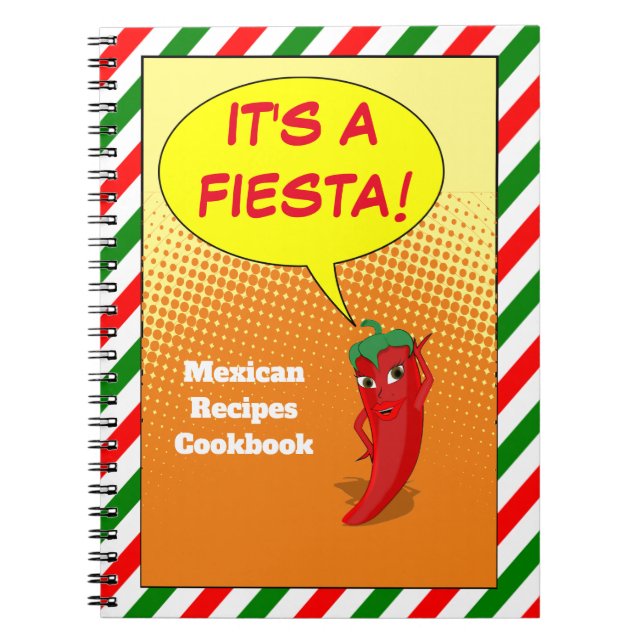 It's A Fiesta Blank Notebook (Front)