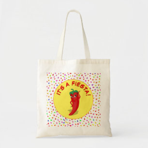 It's A Fiesta With Confetti Pattern Tote Bag