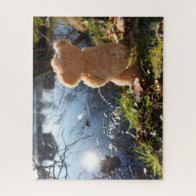 It's a funny bear who's teasing. jigsaw puzzle (Vertical)