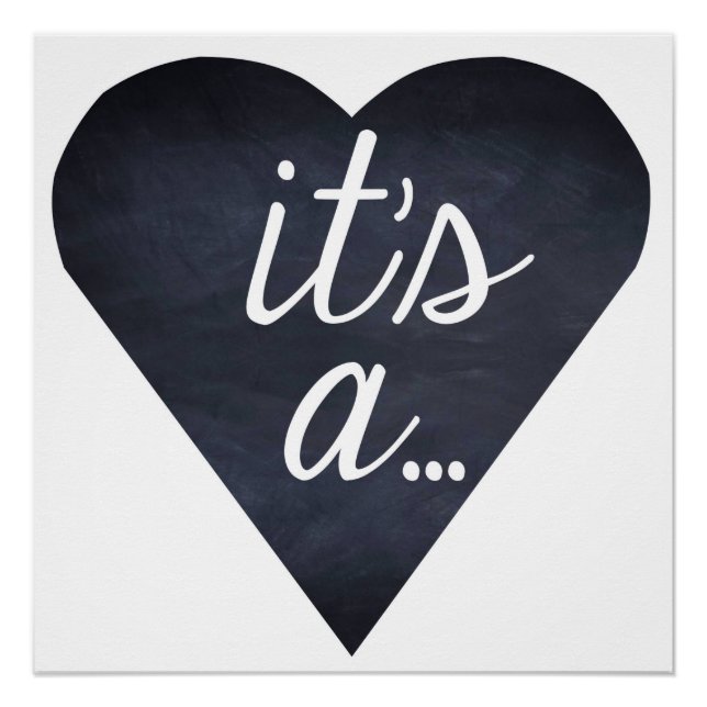 It's a...Gender reveal, boy or girl, balloon box Poster (Front)