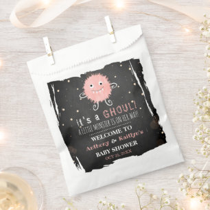 It's A Ghoul! Little Monster Halloween Baby Shower Favour Bag