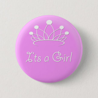 It's a Girl 2 Inch Round Button