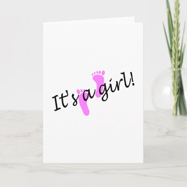 Its A Girl Announcement (Front)