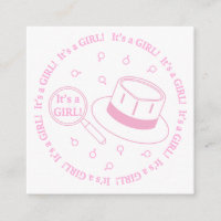 It's a Girl! announcement