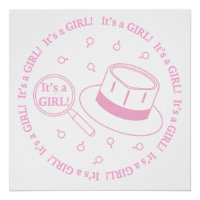 It's a Girl! announcement