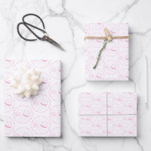 It's a Girl! announcement Wrapping Paper Sheet