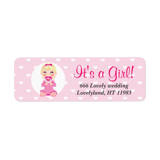 It's a Girl Baby Girl Design (Front)