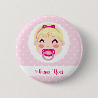 It's a Girl Baby Girl Design 2 Inch Round Button