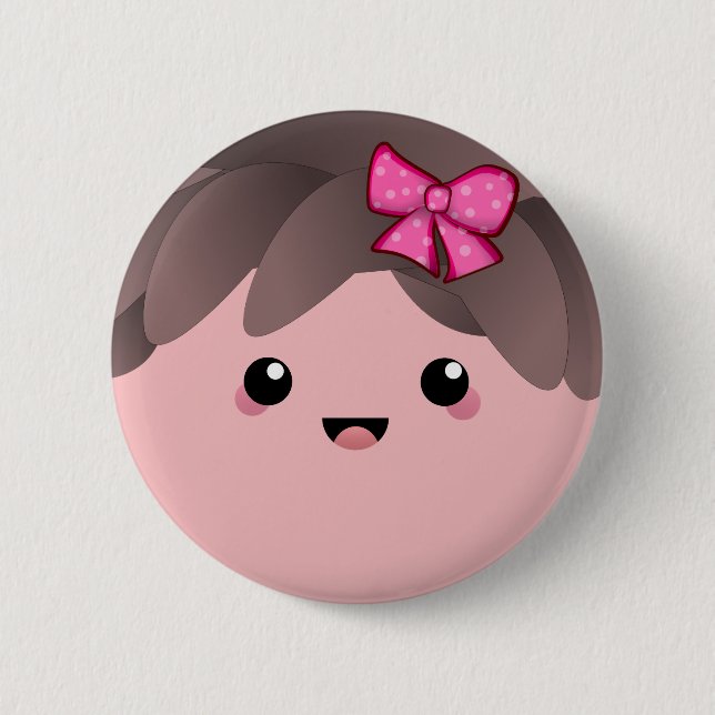 Its A Girl | Baby Girl Gender Reveal  2 Inch Round Button (Front)
